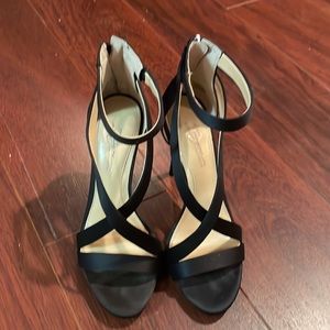 Imagine by Vince Camuto Black Satin Heels